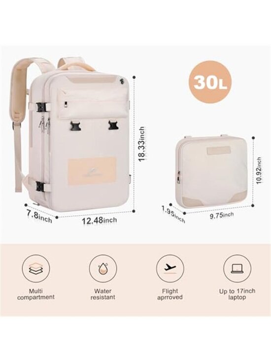 Travel Backpack Laptop Bag Carry On Backpack Shoe Compartment Crossbody